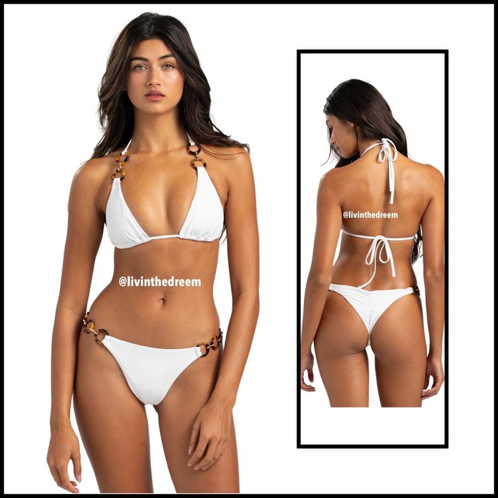 Nadia Triangle Top Dd & Skimpy Bottoms Xl $240